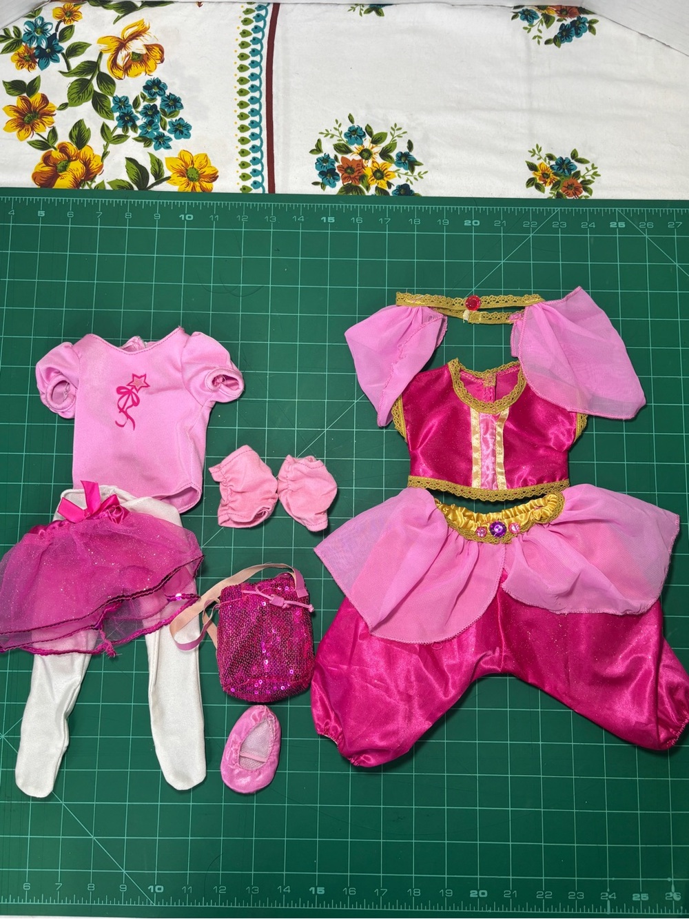 Doll Outfits for 18” Dolls Pink Ballet & Arabian Princess Dress-Up